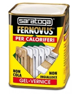 VERNICE GEL ANTIRUGGINE PER CALORIFERI SARATOGA "FERNOVUS" BIANCO NEVE 750 ML